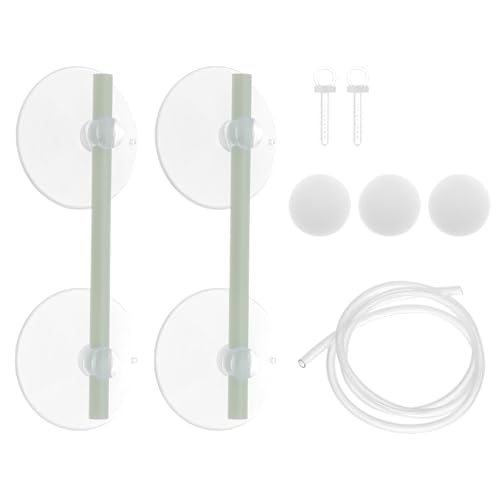 CAPASTEC Aquarium Floating Plant Corral, Floating Plant Fence for Aquarium with Suction Cups, Aquarium Floating Plant Fence for Fish Tank and Aquarium, 35.43