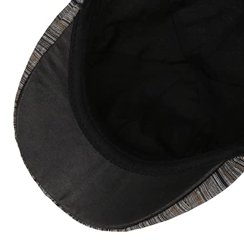Casquette plate a rayures multicolores Lipodo style Gatsby leger