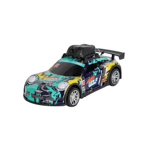 Stylomira LH-C076S RC Drift Car with HD Camera for Adults, 4CH Remote Control Car with LED Lights, 2.4GHz Electric Racing Vehicle, Racing Tires (Green/1 Battery)