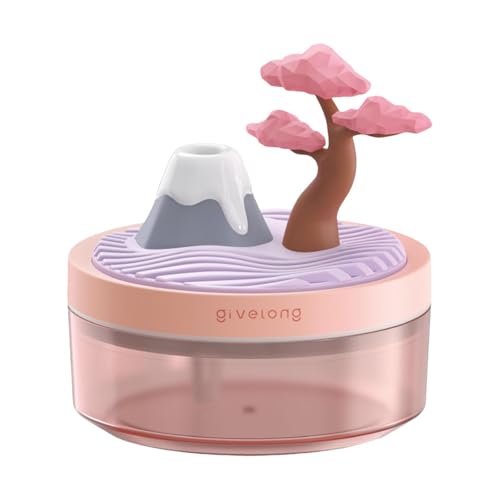 Humidificador pequeño con Dos Modos de pulverización, Recargable, para Plantas de guardería y Oficina, Rosa Humidificador pequeño con Dos Modos de pulverización, Recargable, para Plantas de guardería y Oficina, Rosa