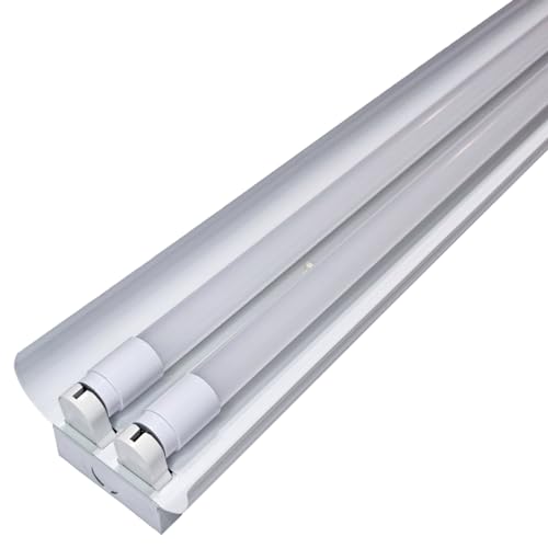 直管LED蛍光灯 照明器具セット 笠付トラフ型 40W形2灯用 5000K昼白色 4600lm 広配光
