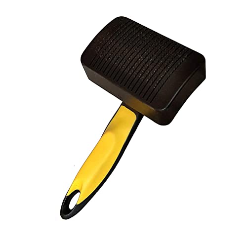 Image of 4PAWS Self-Cleaning Slicker Brush for Dogs & Puppies - Small Size Grooming Tool with Auto-Clean Button - Removes Loose Hair, Tangles & Undercoat - Ideal for All Breeds