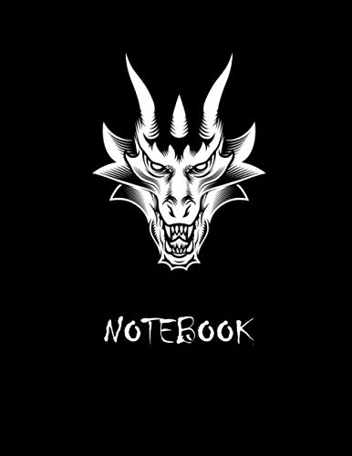 Notebook: Lined Notebook Journal, Black Notebook, Large, College Ruled paper, perfect bound