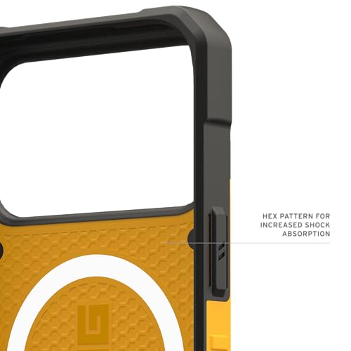 Image of Urban Armor Gear UAG Pathfinder Magnetic Compatible, Rugged Shockproof Anti-Slip Military Grade Protective Case /Cover Designed for iPhone 17 Pro Max (2025) - Heritage Yellow