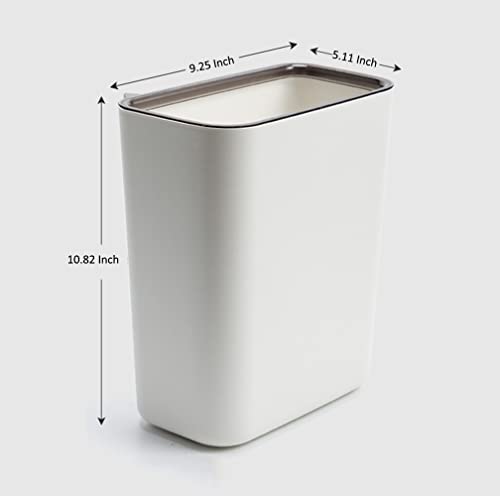 Caneca de basura rectangular para puerta de gabinete 8.4 L miniatura 2