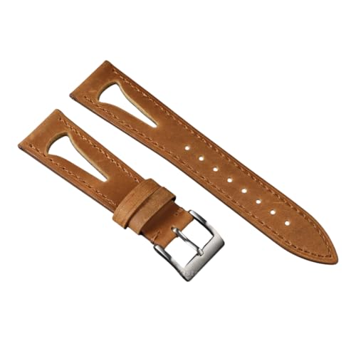 Bracelet montre en cuir ciré de sport pour boîtier militaire