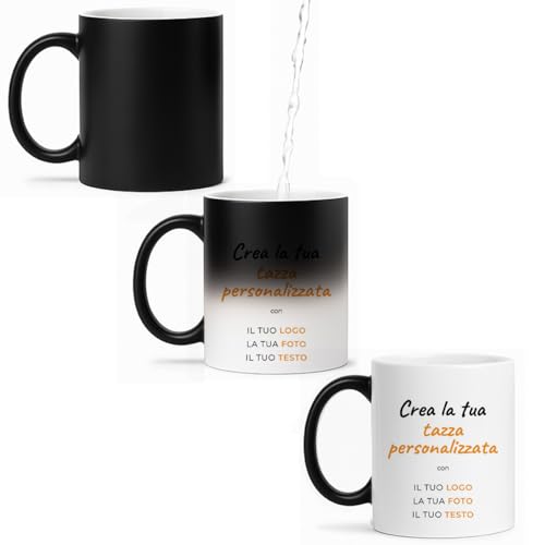 LASERO' Taza Personalizada Mágica 330 ml Cambia de Color con Bebida Caliente Tazas Personalizadas con Foto o Texto Regalo Original Imagen de LASERO' Taza Personalizada Mágica 330 ml Cambia de Color con Bebida Caliente Tazas Personalizadas con Foto o Texto Regalo Original