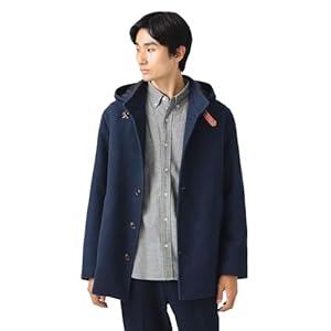 ［ビームスハート］ コート フーデッド スタンドカラー コート メンズ NAVY S 42190009413" 