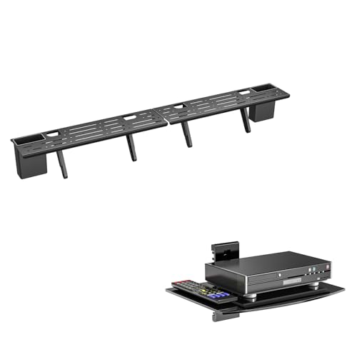 Image of WALI Floating TV Shelf and TV Top Shelf （CS201B+TSH004）