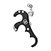 MILAEM Archery Compound Bow Release Aids 4 Finger Thumb Release Aids Thumb Trigger Release Tool for Compound Bow Hunting Shooting (Black)