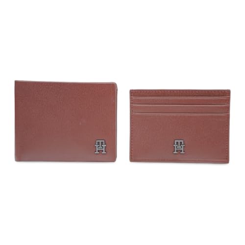 Image of Tommy Hilfiger Amadeus Men Gift Set | Tan | Wallet & Card Holder | Keyfob | Casual