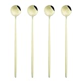 Juice Café Streaming Cutlery Set Coloré Arcbow Teaspoon Vaisselle Vaisselle Crème glacée Poignée longue Poignée de vaisselle Cuisine Outils de cuisine (Color : Gr)