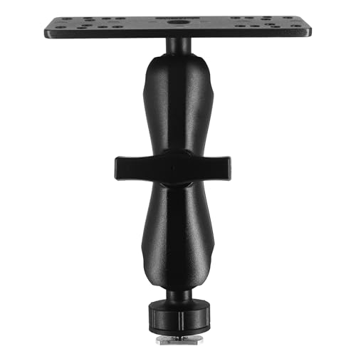 WINDFRD Aluminum Fish Finder Mount with T-Bolt Track Ball, Depth Finder Mount with 1.5