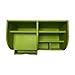 UnionBasic Office Desk Organizer - Multifunctional Leather Desktop Storage Box - Business Card/Pen/Pencil/Mobile Phone/Stationery Holder (Green)