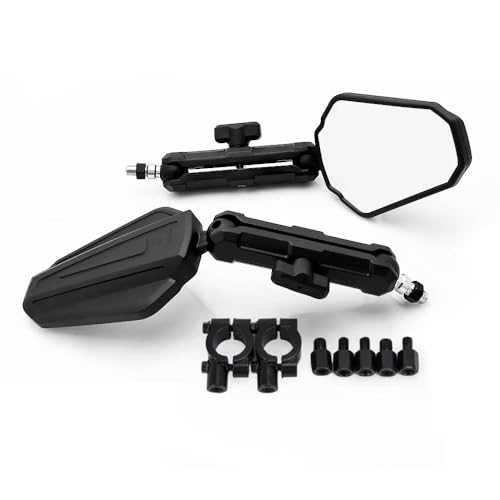 Espejos retrovisores laterales de motocicleta plegables universales mango ajustable moto