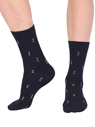 Image of Jockey 7104 Men's Compact Cotton Stretch Crew Length Socks with Stay Fresh Treatment (Pack of 3 Pattern May Vary)