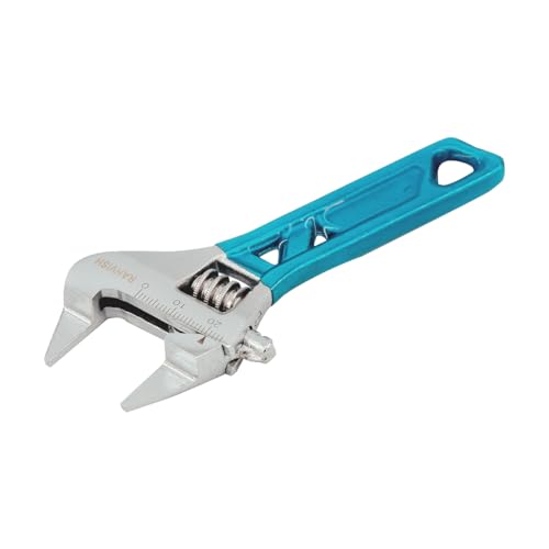 RAHVISH Extra Slim Jaw 4-Inch Adjustable Wrench Silver