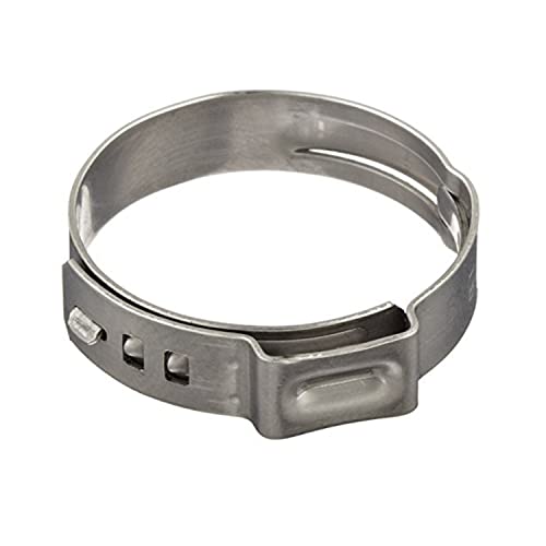 Oetiker 16700046 Stepless Ear Clamp, One Ear, 7 mm Band Width, Clamp ID Range 32.9 mm (Closed) - 36.1 mm (Open) (Pack of 50)