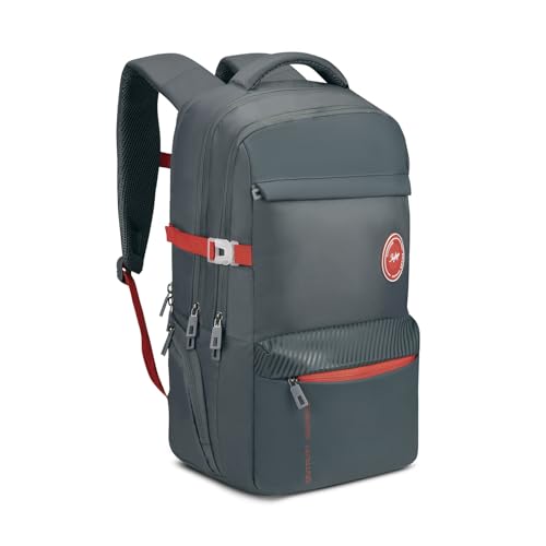 Image of Skybags Ontrak 17 Inch Compatible Laptop Backpack 30L | 3 Compartments with Quick-Access Front Pocket & Rain Cover | Air-Mesh Back Panel & Side Pocket | Office & Travel Backpack for Men & Women
