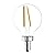 GE Lighting 24535 Clear Finish Light Bulb Dimmable LED Daylight Decorative G16.5 Globe 4 (40-Watt Replacement), 350-Lumen Candelabra Base, 2 Count (Pack of 1)