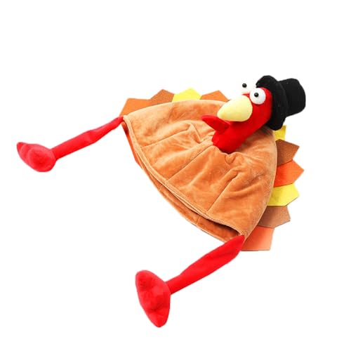 2pcs Cute Long Legs Turkey Hat For Women Men, Thanksgiving Decor Funny Hats - image 2