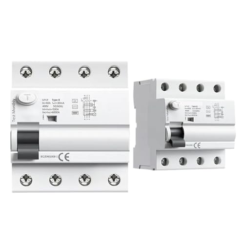 Disjoncteur différentiel type B 4 pôles 40A 30mA protection tableau électrique rail DIN