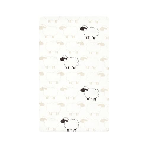 Image of Hudson Baby Unisex Baby Flannel Burp Cloth 10pk, Taupe Sheep, One Size