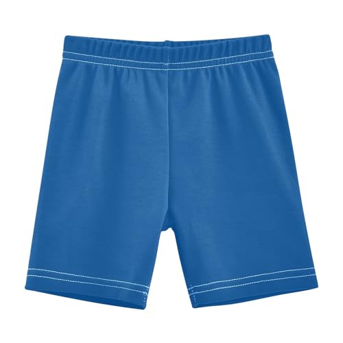 CHIFIGNO Mineral Blue Bike Shorts for Girls Cartwheel Shorts Breathable Under Dress Dance Short Size 10