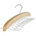 Tank Top Hangers Space Saving, 24 Large Capacity Metal Hooks with Premium Wood, Tank Top Hanger with Premium Wood for Closet 360Â° Rotating, Closet Organizer for Bra, Tank Top, Camisole.