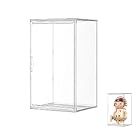 Siyecioa Vetrinetta Espositiva, Vetrina Trasparente Acrilico con Porta per Vetrina Espositiva Collezionismo, Teca Plexiglass, Vetrina per Pop Figure, Modello automobilistico, Grande