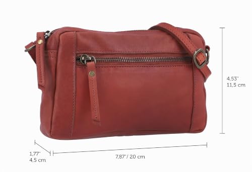 Sac à main marron Gusti Dominic en cuir véritable pour vos sorties - 5