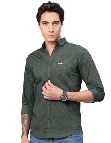 Image of Majestic Man Pure Cotton Slim Fit Printed Casual Shirt for Men