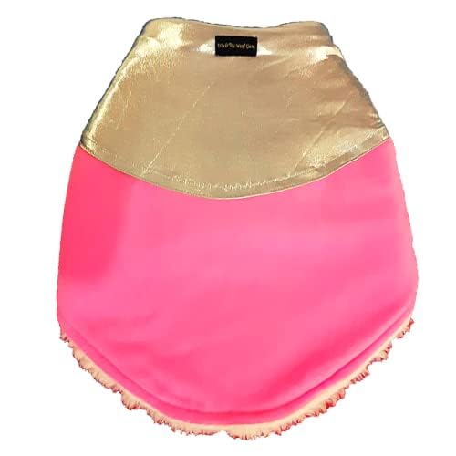 Kitty & The Woof Gang Pink Velvet Winter Dog Jacket with Silver Lycra Top - Pet Sweater for Dogs and Cats - XL-18 Inch (B09QMMF9F9) Amazon Price History, Amazon Price Tracker