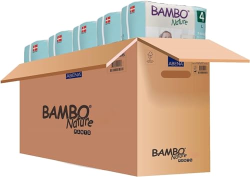 Bambo Nature Premium Training Pants, Pull Ups, Eco-Labelled Potty Training Pants, Training Nappy Pants, Secure & Comfortable, Discreet Pants For Active Day & Comfy Night's Sleep, Size 4 / L, 5x 20PK - Image 5