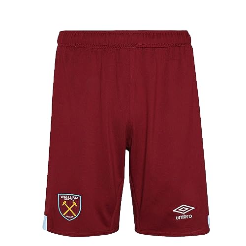 Umbro West Ham Home Short Jnr, KIT - Official Licensed Product, YL