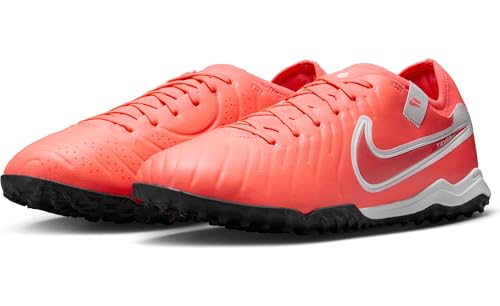Nike Tiempo Legend 10 Pro Turf Low-Top Soccer Shoes (DV4336-800, Hot Lava/White)2