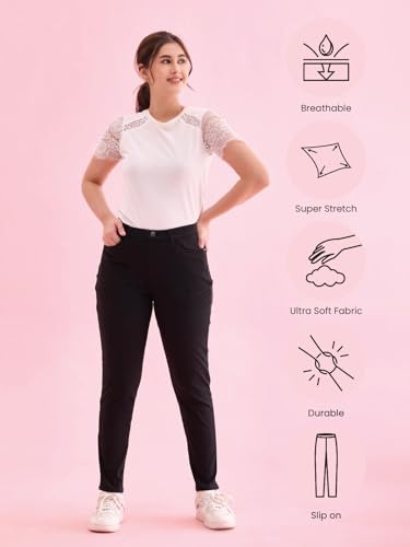 Image of GO COLORS Women Mid Rise Premium Straight Jeans