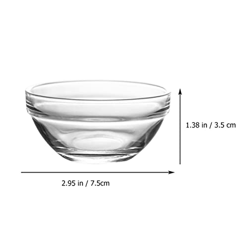 Bols à dessert en verre pour vos réceptions et fêtes à la maison ensemble de 12 pièces de 75 ml - 3
