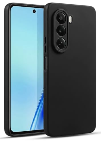 Image of Hupshy Liquid Silicone Back Cover Case for OnePlus Nord CE 6 Lite 5G | Soft Micro-Fibre Lining Inside | Camera Protection Bump | Shockproof Back Cover Case for OnePlus Nord CE 6 Lite 5G Black
