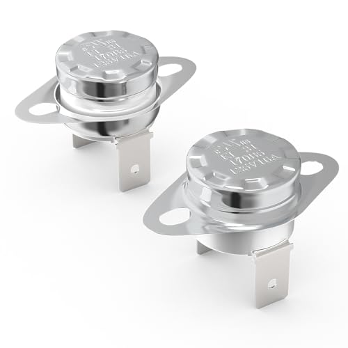 ?Awozkcd UL/CUL Certified KSD301 Thermal Switch, 125V 16A N.C Normal Close Auto Reset Snap Disc Thermostat, 170°C/338°F Off 150°C/302°F On Overload Temperature Control Switch (2-Pack)