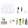 CHAMBERY 1:12 Scale Miniature Dollhouse Bathroom Accessories 12Pcs - Shampoo Perfume, Toothbrush Toothpaste, Toilet Paper Rol