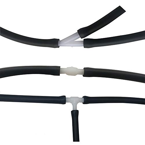 Buennus Universal Car Windshield Washer Hose Repair Kit 200Cm/78.8Inch Windshield Wiper Fluid Tube With 9 Pieces Hose White Connectors Wiper Fluid Hose Kit Connect Car Water Pump And Wiper Nozzles #TOP4
