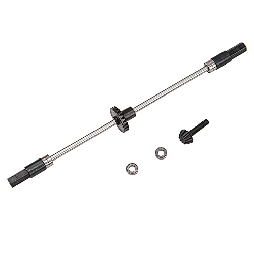 ShareGoo RC Metal Axle Gear Bridge Shaft Steering Cup Steering Rod Kit Compatible with MN D90 D91 MN99 MN99S FJ45 1/12 RC Car Spare Parts (Single Rear Axle)