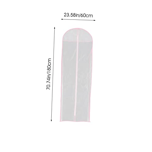 Long Garment Bag for Wedding Dresses Dustproof Storage Cover Wrinkle Design Zipper for Easy Access for Closet and Travel for Bridesmaid Gowns2