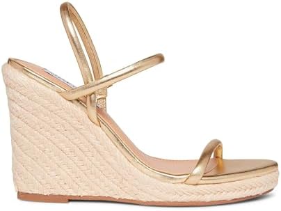 Steve Madden Women's Udell Heeled Sandal, Gold Leather, 8.5 | Image 3