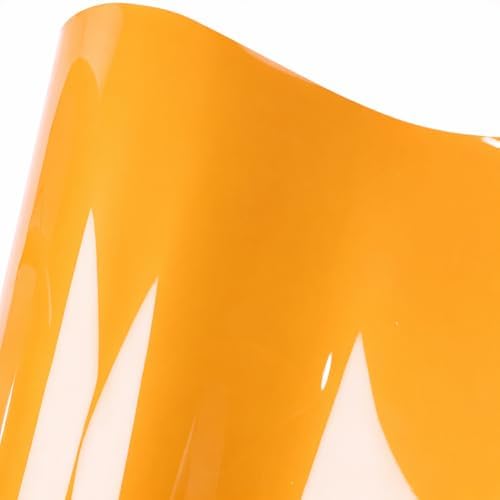 Gloss McLaren Orange Car Wrap Vinyl Roll 5FT x 50FT with PET Liner for Cars Automotive SUV Truck Bike,Bubble-Free Low Viscosity Adhesive,Repositionable,UV Protection