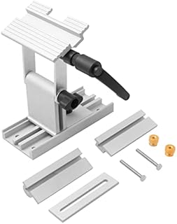 Adjustable Replacement Tool Rest Sharpening Jig for 6 inch or 8 inch Bench Grinders and Sanders • Includes a Pivoting Miter Slide and Flat Miter Slide for Easy Tool Honing