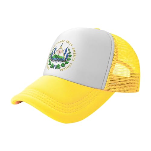 Coat of Arms of El Salvador Trucker Hat Snapback Mesh Baseball Cap Unisex