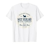 Vintage rétro West Highland white terrier T-Shirt