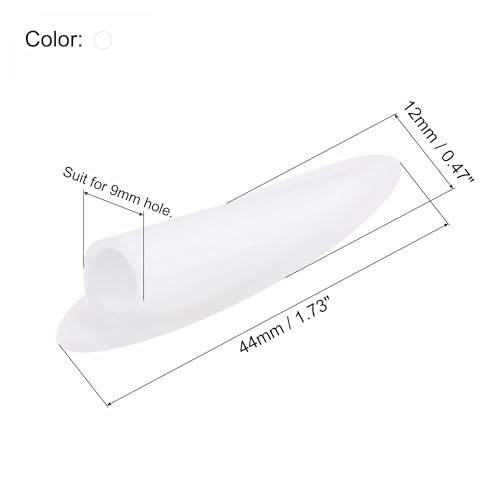 Image of MECCANIXITY 9mm Plastic Pocket Hole Plugs,Wood Plugs for Pocket Hole Jig Working Tool Accessories,White Pack of 100